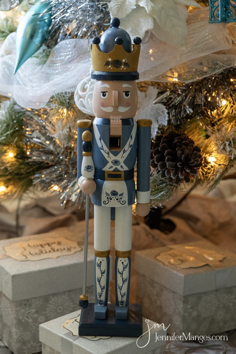 Blue & White Hand-Painted Nutcracker Inspiration